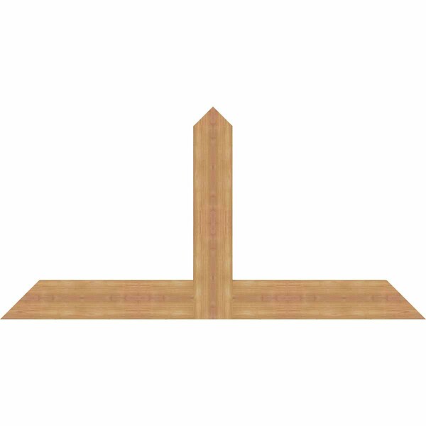 Ekena Millwork Portland Timber Gable Bracket, Western Red Cedar, 60"W x 30"H x 1 1/2"D x 5 1/2"F, 12/12 Pitch GBW060X30X0206POR00SWR - main